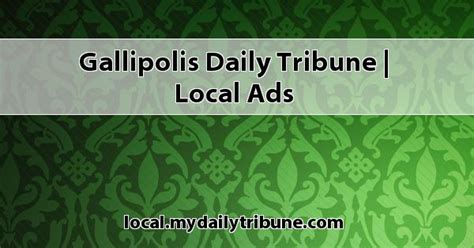 gallipolis daily tribune classifieds